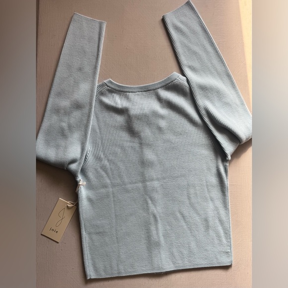 NWT JOIE V-Neck Ribbed Cardigan in 100% Merino Wool - Picture 9 of 11